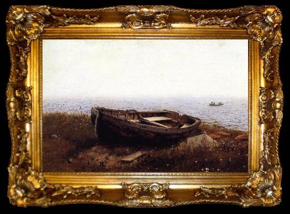 framed  Frederic Edwin Church The Old Boat, ta009-2
